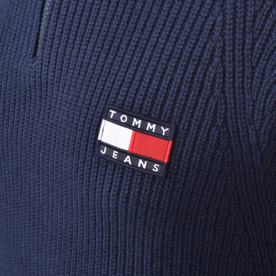 Alternative Image for ProductTommy Jeans Badge Logo Half Zip Sweatshirt Navy3